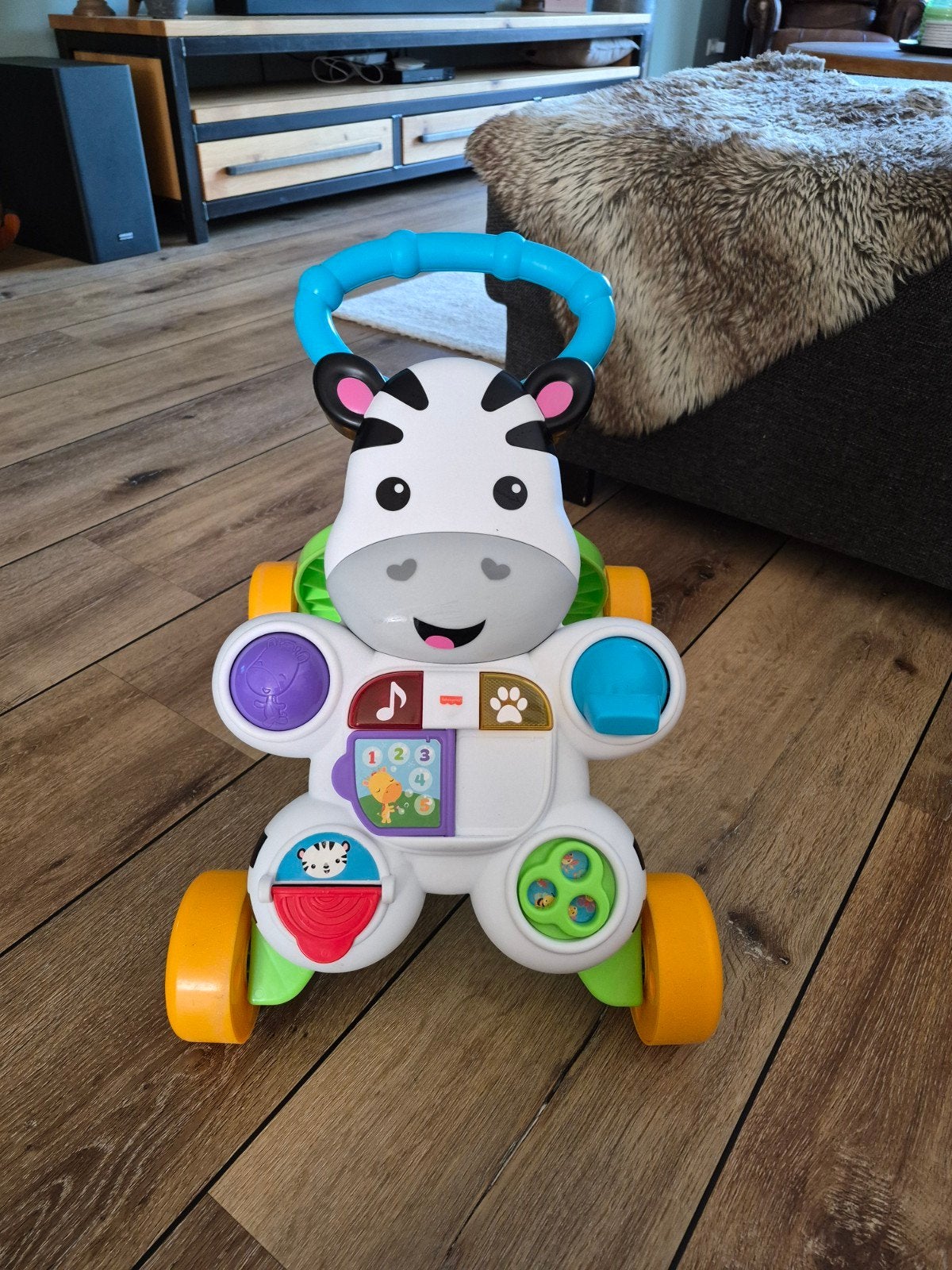 Fisher Price Loopwagen Zebra - Licht en Geluid (Duitstalig), Kinderen en Baby's, Speelgoed | Fisher-Price, Ophalen, Gebruikt, Duw- of Trekspeelgoed