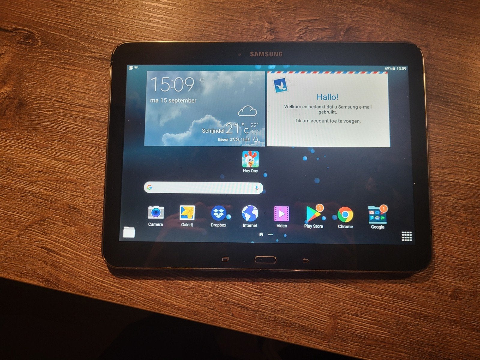 Samsung tablet, Computers en Software, Android Tablets, Ophalen of Verzenden, 10 inch, 16 GB