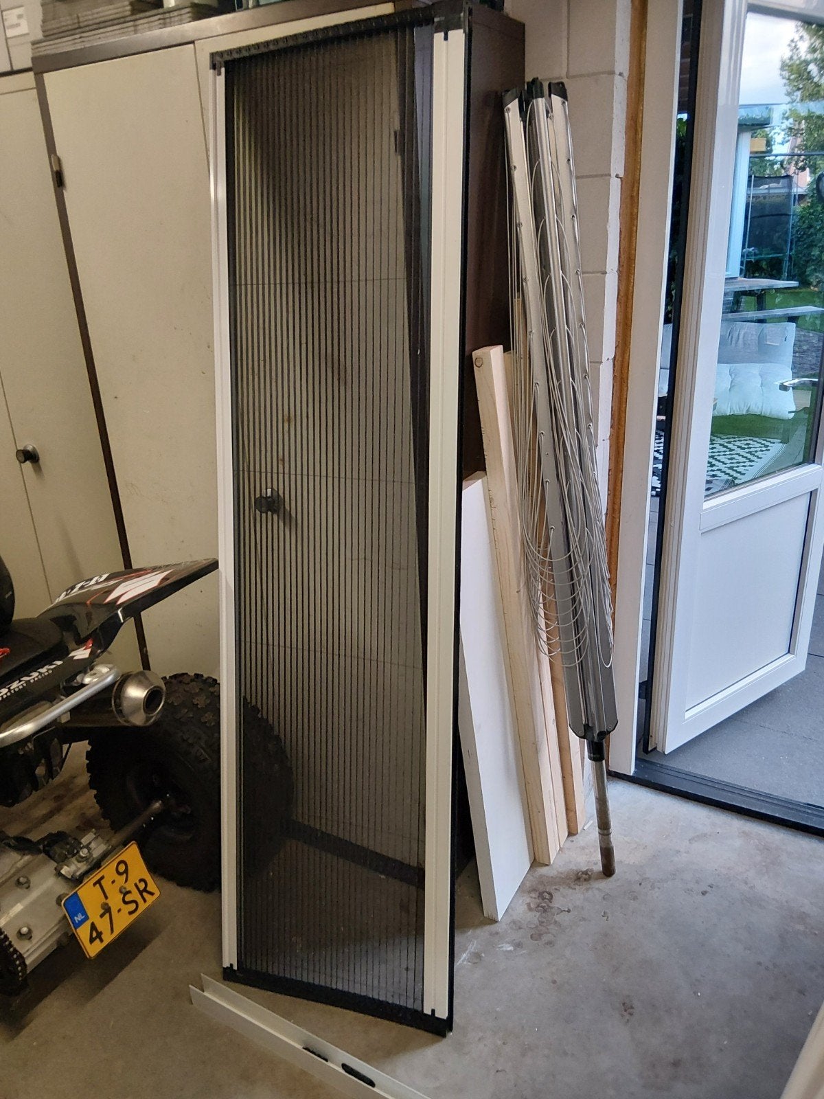 Hordeur - Plissé hordeur - Zwart/Wit, Ophalen, Hordeur, 200 tot 215 cm