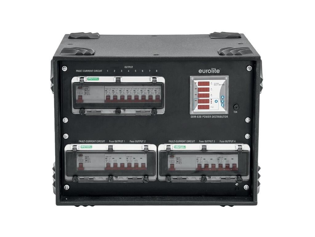 EUROLITE SBM-63B Power Distributor, Geluidgestuurd, ., Nieuw, Ophalen of Verzenden