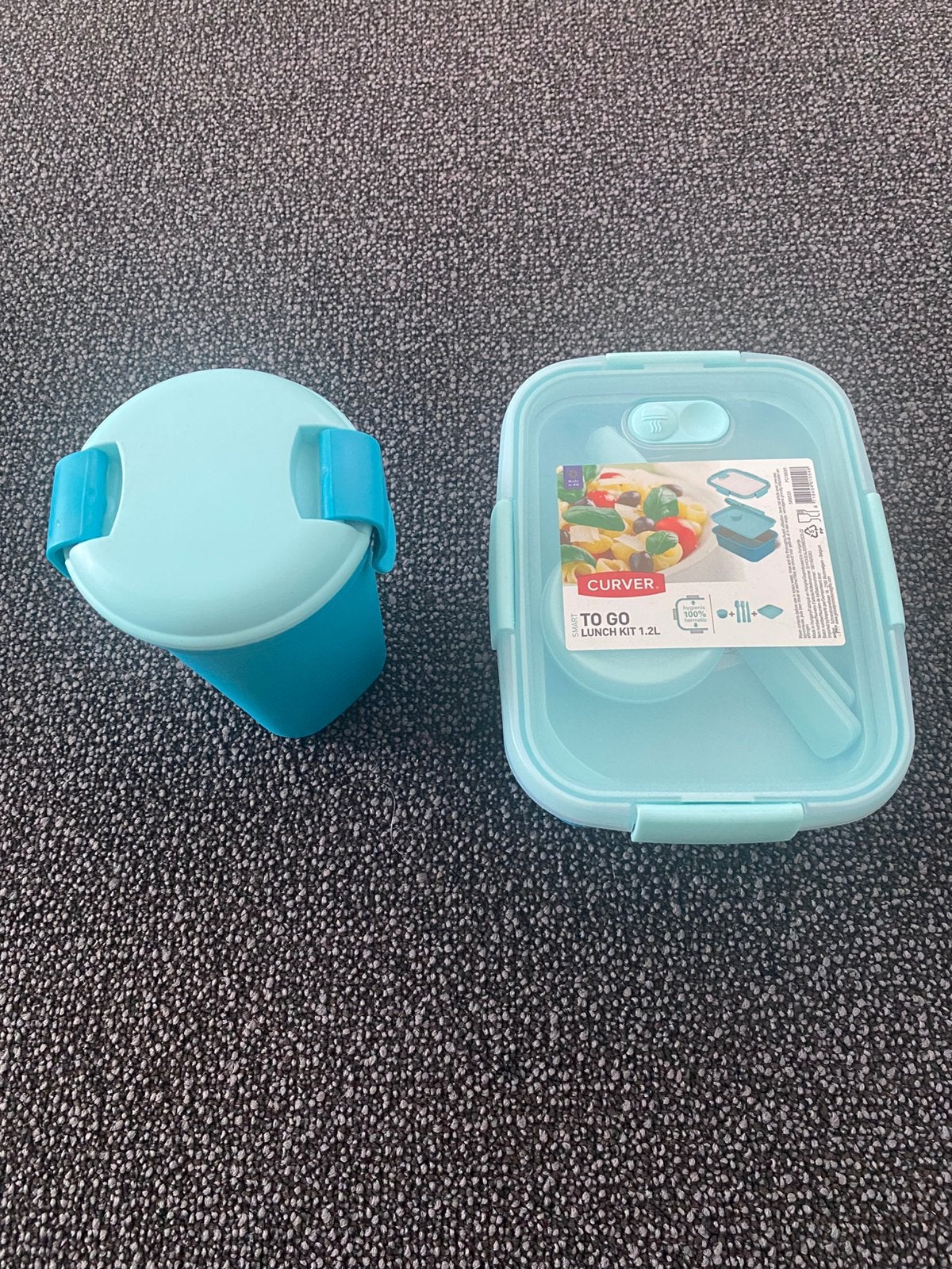 Curver to go lunch kit incl. beker, Broodtrommel, Verzenden, Nieuw, Overige merken