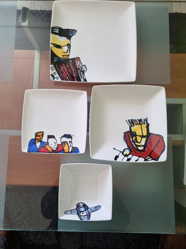 herman brood servies, Ophalen of Verzenden, Zo goed als nieuw, Overige stijlen, Kop(pen) en/of Schotel(s)