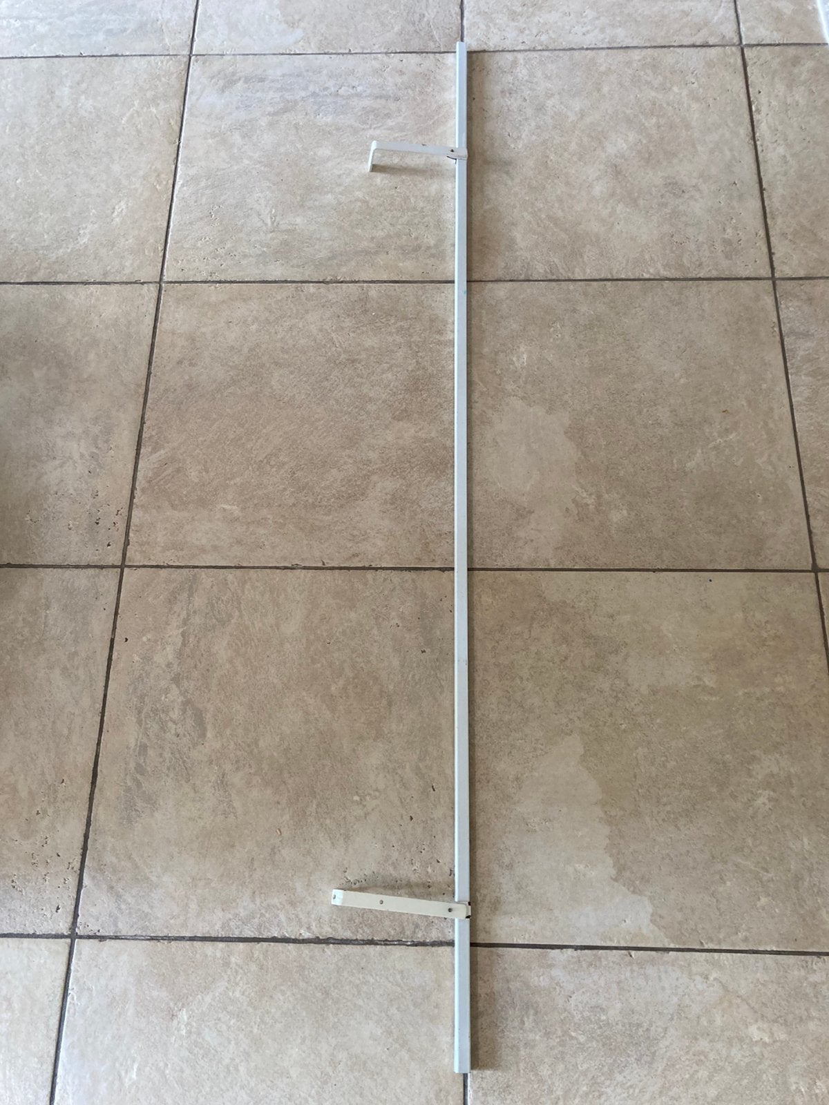 Gordijnrail wit 150 cm, Ophalen, Inclusief montageonderdelen, 150 cm, Wit