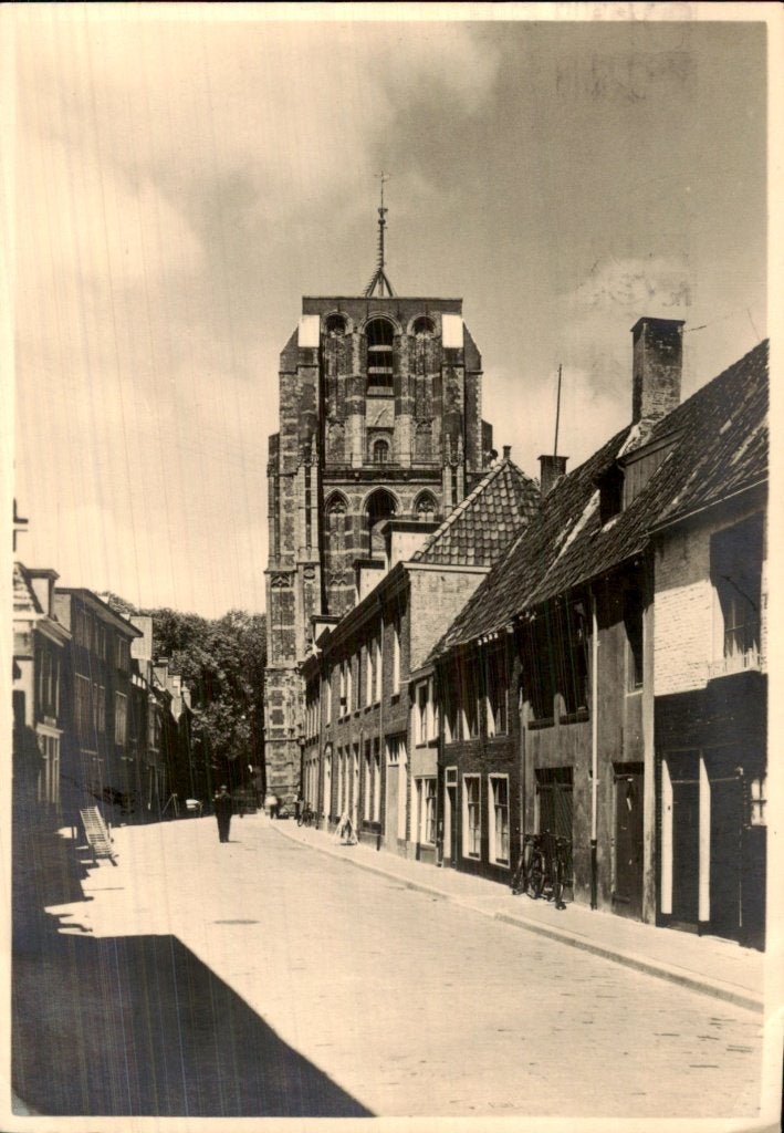 Leeuwarden - Oldehove - Straatzicht, Ophalen of Verzenden, 1940 tot 1960, Gelopen, Friesland