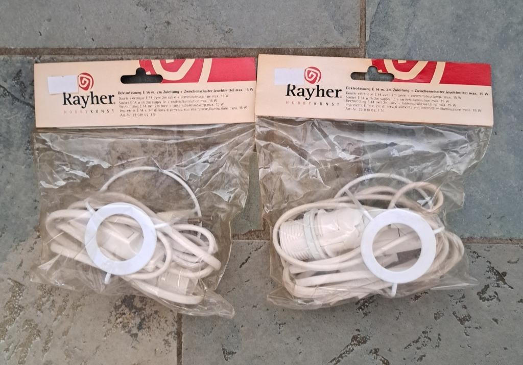 2x ELECTROFITTING E14, Ophalen of Verzenden, Nieuw, Overige materialen, Overige typen