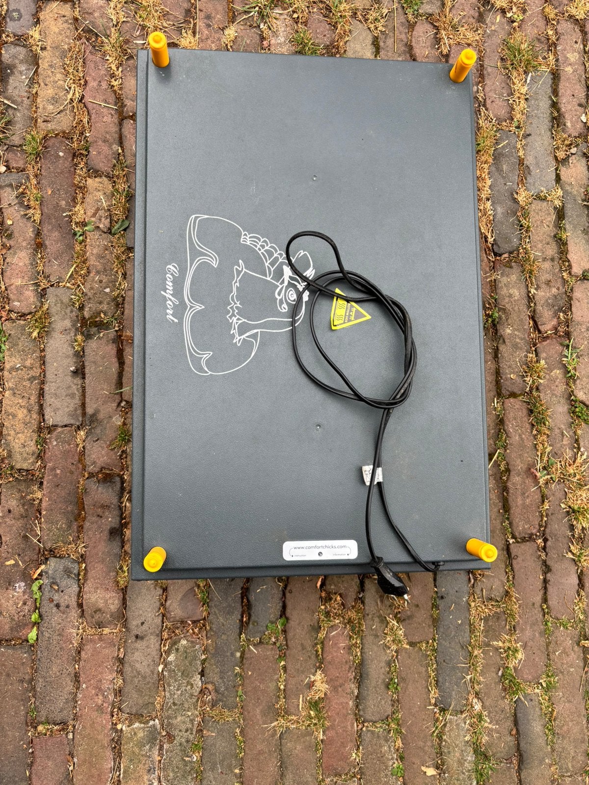 Warmhoudplaat voor kuikens, Ophalen, Gebruikt