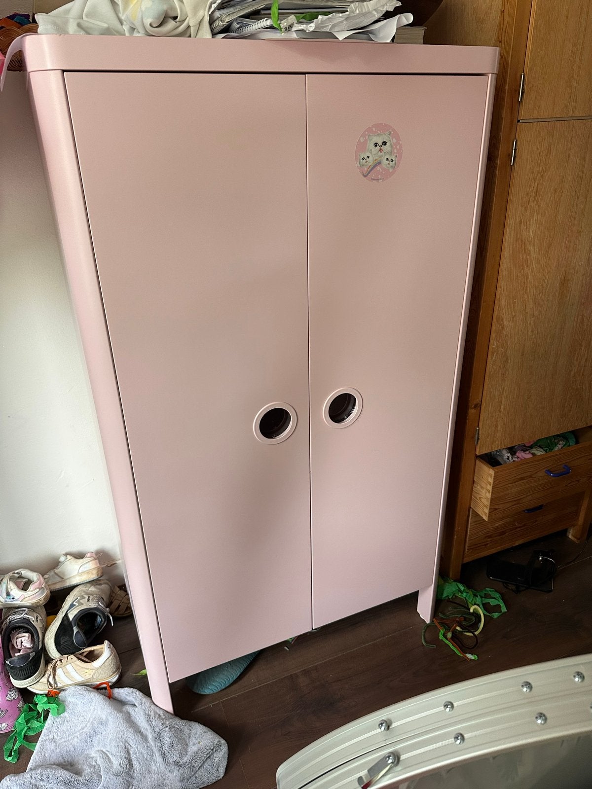 Roze ikea kinderkast met hang- en legruimte, Kinderen en Baby's, Ophalen, Gebruikt, Kast, 105 cm of meer