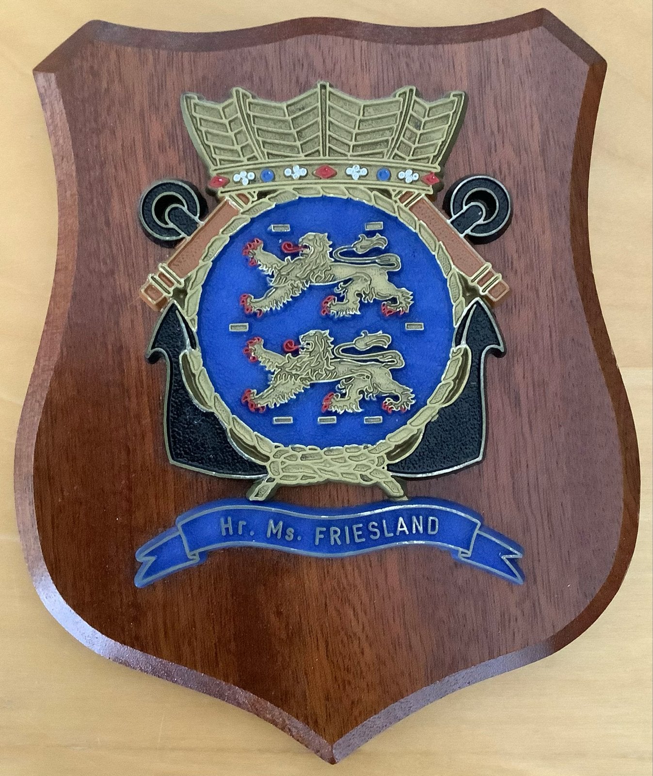 Hr. Ms. Friesland Marine Wapenschild, Verzamelen, Ophalen of Verzenden