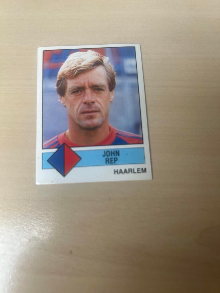 Voetbal 87 Panini Spelerskaart John Rep Haarlem, Ophalen of Verzenden, Zo goed als nieuw, Overige binnenlandse clubs, Poster, Plaatje of Sticker