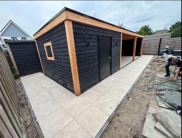 Overkapping en Bestrating, Tuin en Terras, Ophalen, Zo goed als nieuw, 250 tot 500 cm