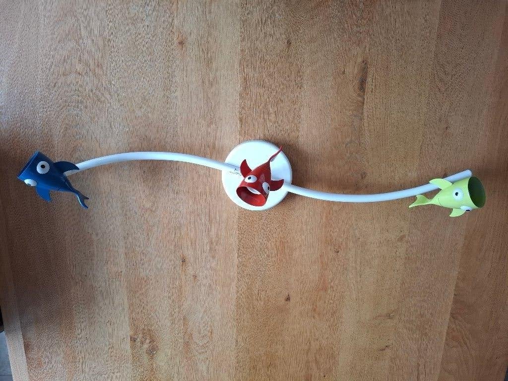 vissen lamp kinderkamer, Ophalen, Zo goed als nieuw, Wit, Ophangbaar