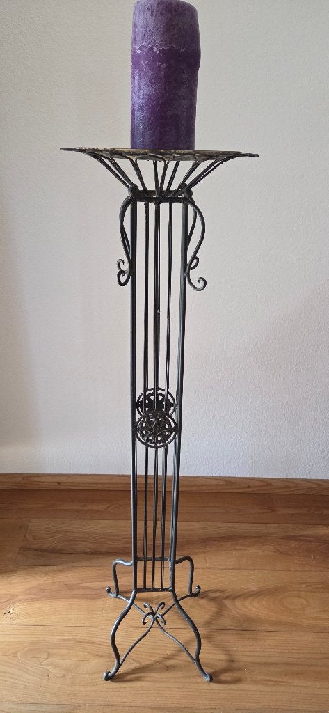 Kaarsenstandaard (2x), Huis en Inrichting, Ophalen, Gebruikt, 110 cm, Metaal