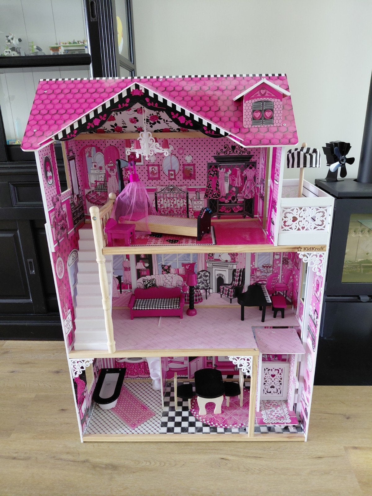 KidKraft Barbie Poppenhuis met Meubels - Roze Droomhuis, Ophalen