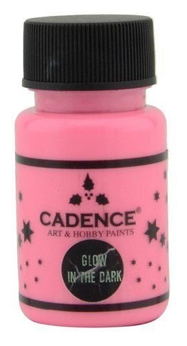 Cadence Art & Hobby paints Glow in the dark roze 50 ml, ., Overige typen, Nieuw, Ophalen of Verzenden