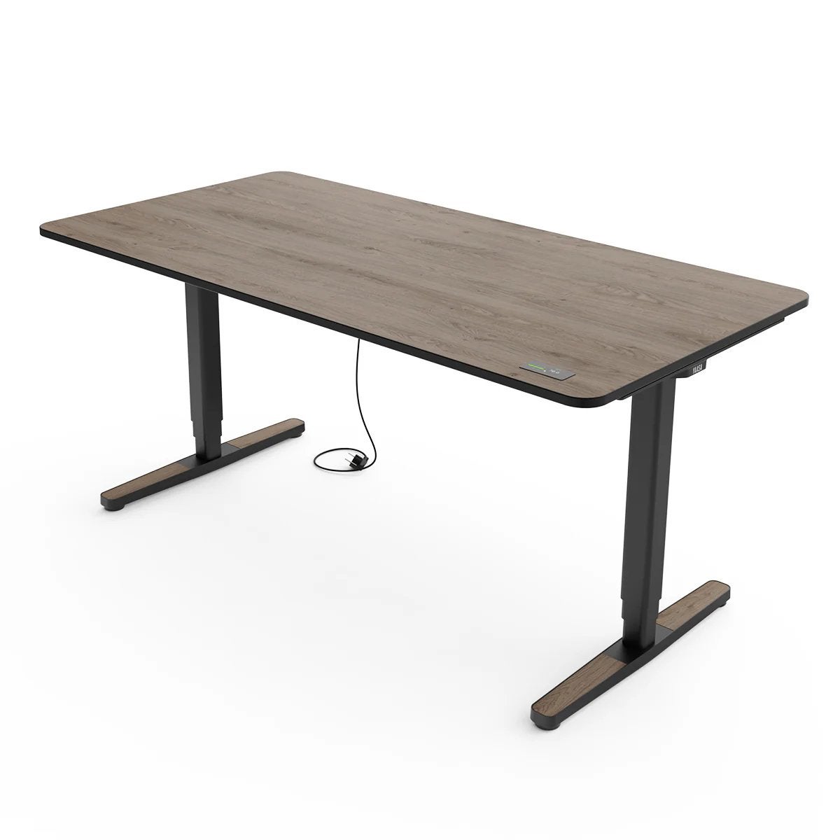 Bureaublad Yasaa Desk Pro 160x80 Oak Dark (NIEUW in doos), Ophalen, Zit-sta bureau, 160 cm, Spaanplaat of MDF