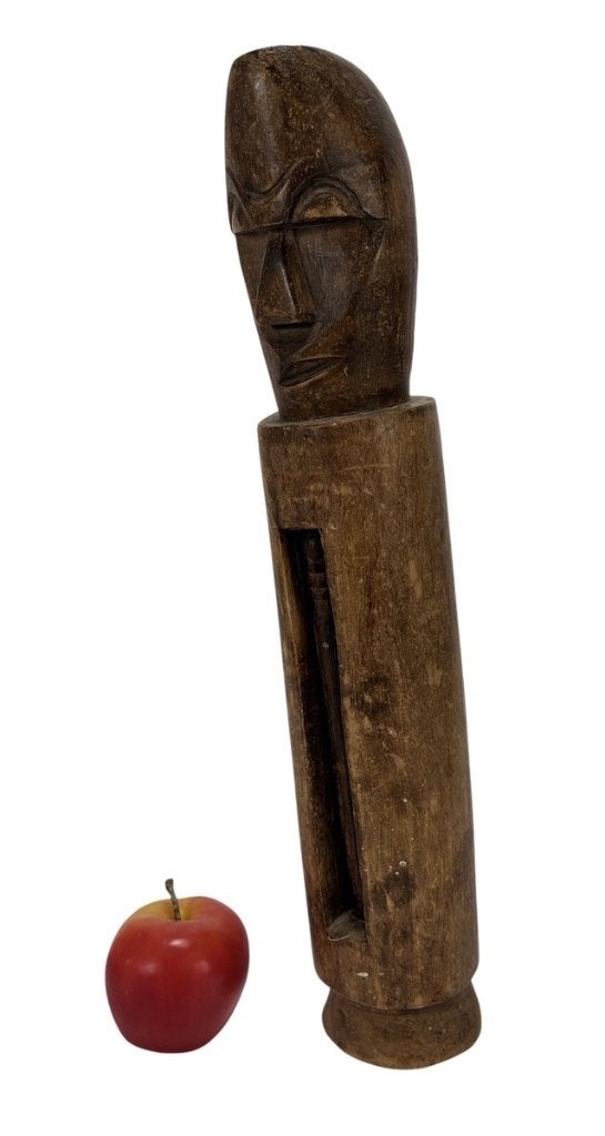 913. Houten spleettrom - Centraal-Afrika, 20e eeuw, Ophalen of Verzenden, Afrika, Hout, Houtsnijwerk