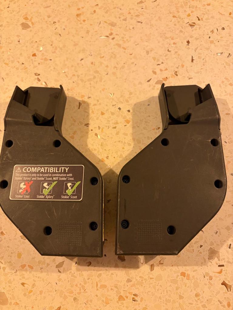 Stokke Crusi/Scoot/Xplory Maxi-Cosi adapters, Gebruikt, Ophalen of Verzenden, Met autostoeltje, Kinderwagen