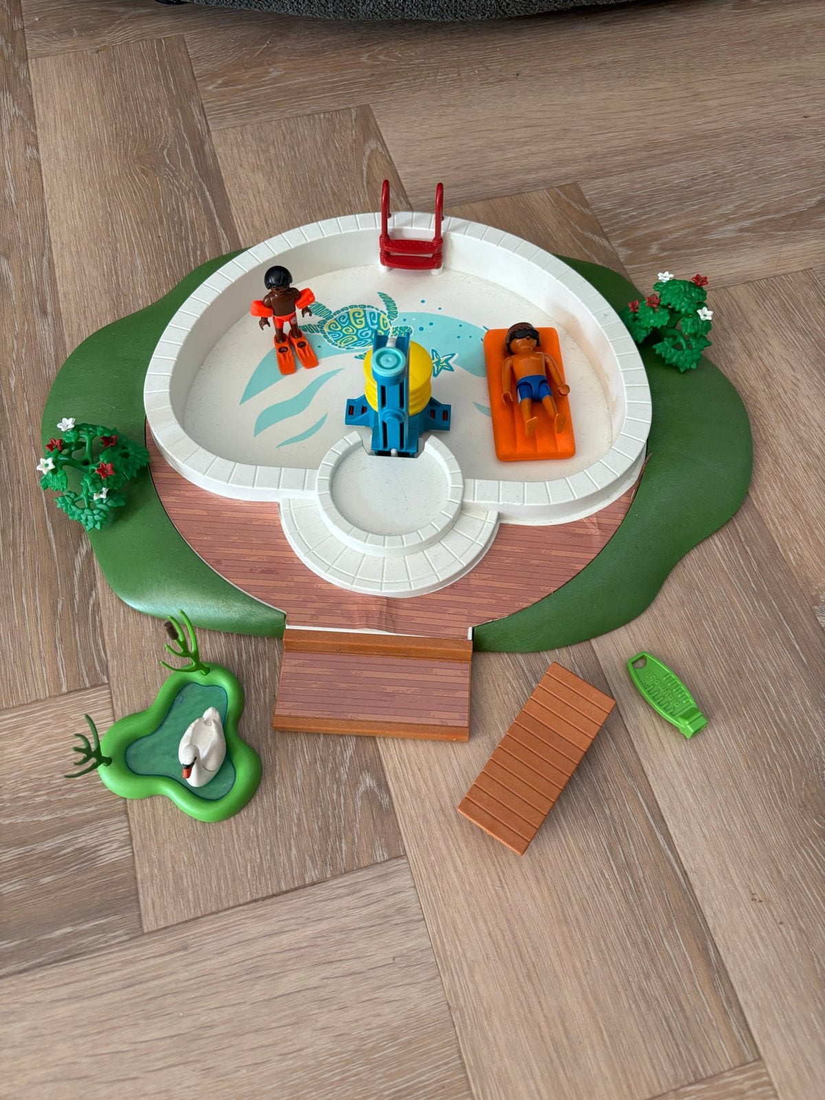 Playmobil Zwembad en figuren (set 9422), Kinderen en Baby's, Ophalen, Gebruikt, Complete set, Overige typen