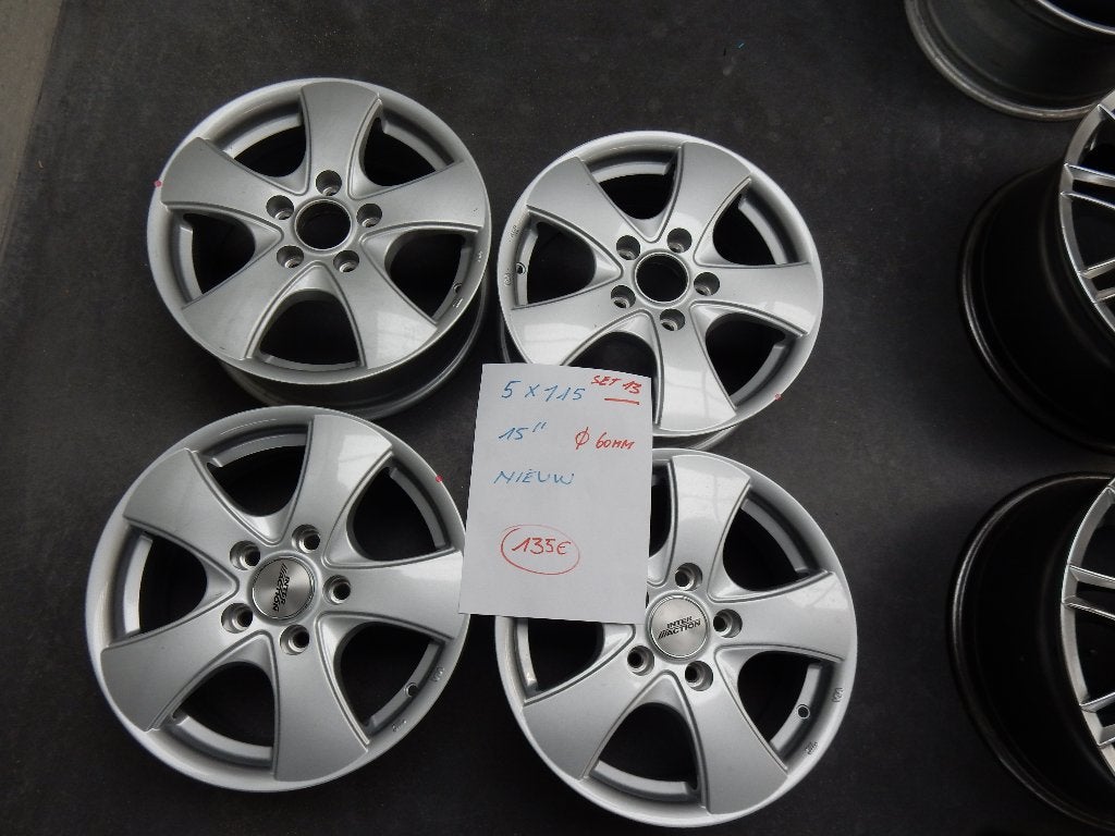 Nieuwe 15 inch Inter Action velgen - Set van 4, Ophalen, Overige, 15 inch, Velg(en)