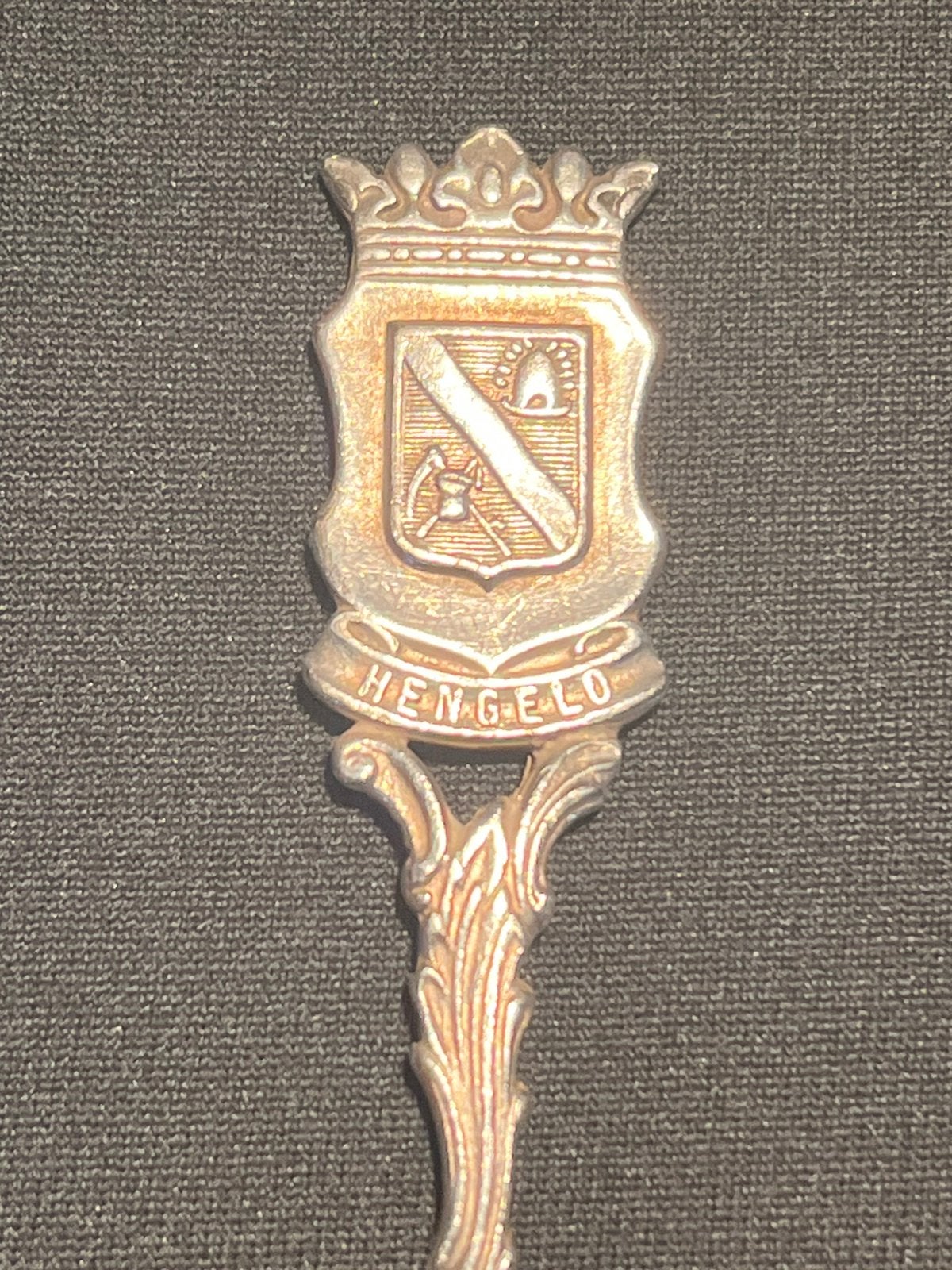 Vintage lepeltje Hengelo., Antiek en Kunst, Antiek | Bestek, Ophalen of Verzenden