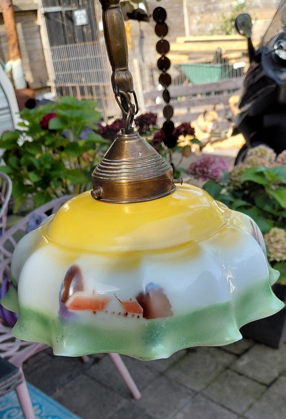 Art Deco Hanglamp, Antiek en Kunst, Ophalen of Verzenden