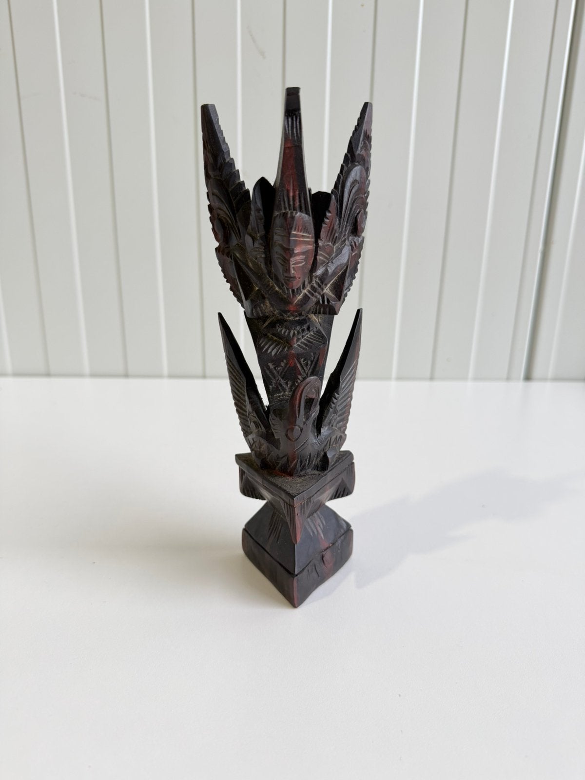 Vintage houtsnijwerk beeldje Garuda uit Indonesië, Ophalen of Verzenden