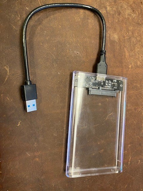 Harde Schijf behuizing 2.5 inch transparant SATA SSD USB 3, Computers en Software, Harde schijven, SSD, Nieuw, Ophalen of Verzenden