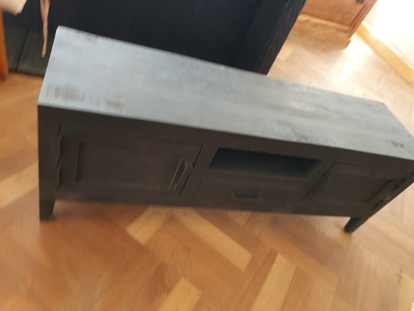 Tv meubel vidaxl hout zwart 118x30x40, Ophalen, 25 tot 50 cm, Minder dan 100 cm