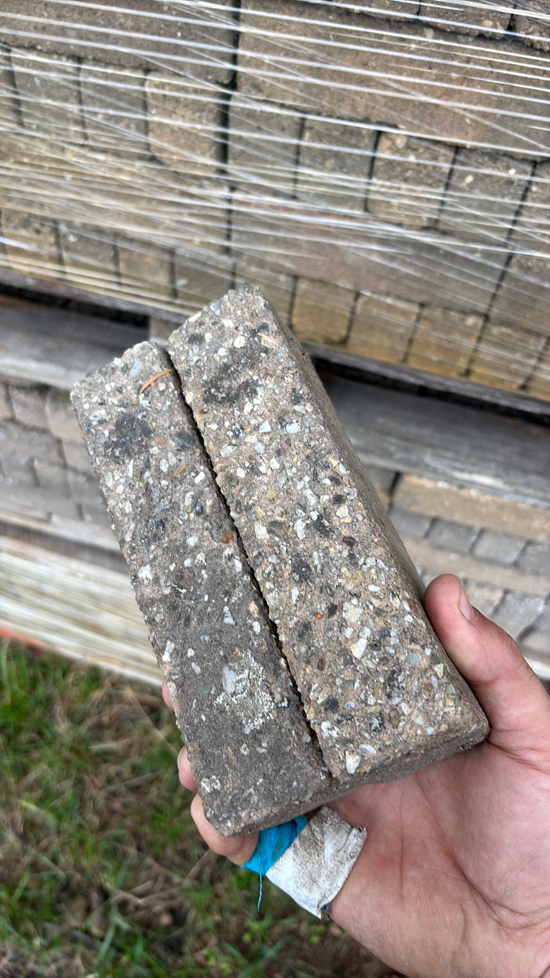 Beton klinkers, Tuin en Terras, Tegels en Klinkers, Ophalen, Zo goed als nieuw, Beton, Klinkers