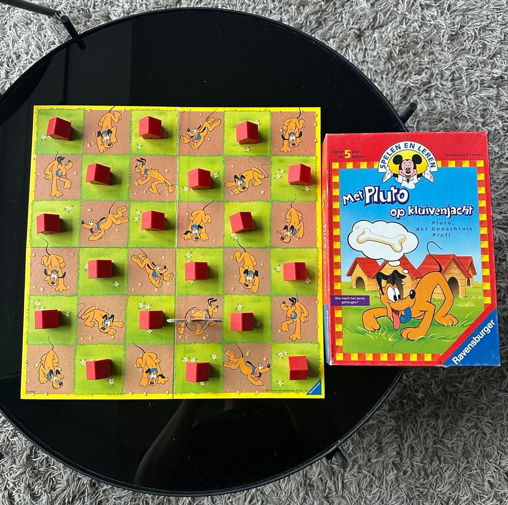 Met Pluto op Kluivenjacht - Ravensburger Geheugenspel, Een of twee spelers, Ophalen of Verzenden, Gebruikt