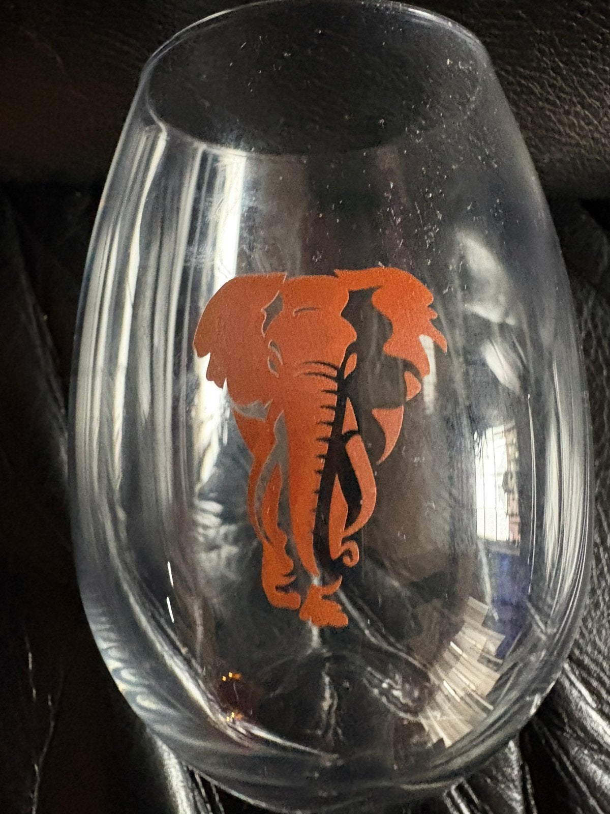 Glas Amarula met bruine olifant, Verzamelen, Glas en Borrelglaasjes, Ophalen of Verzenden, Zo goed als nieuw, Overige typen