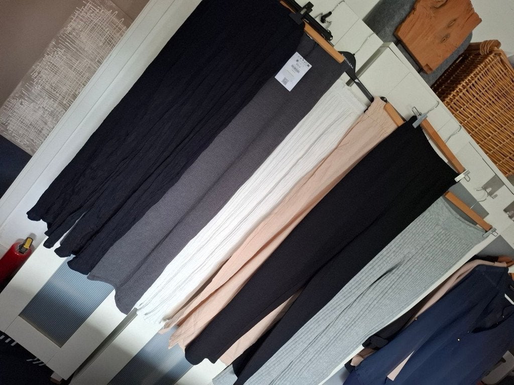 nieuw pakket 6 x broek wijde pijp XS-34/36 incl. verzenden., Ophalen of Verzenden, Nieuw, Maat 34 (XS) of kleiner, Lang