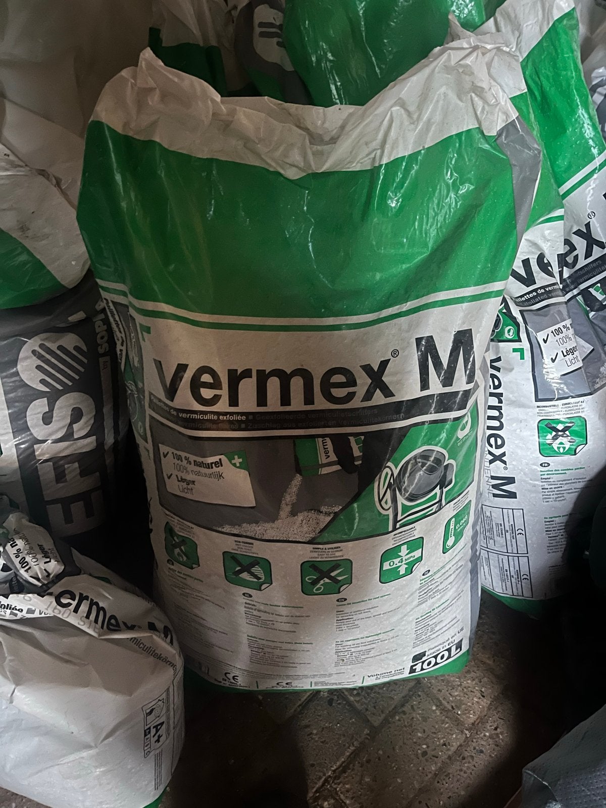 Vermiculiet/ Perlite Vermex M 100L  14 zakken, Ophalen of Verzenden, Vermiculiet