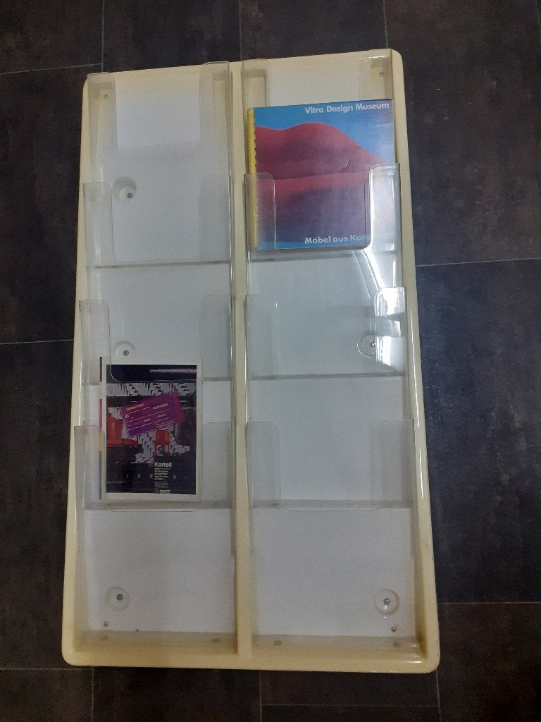 lektuur boeken jaren 70 design kunststof wandrek 92 cm retro, Gebruikt, ?, ?, ?
