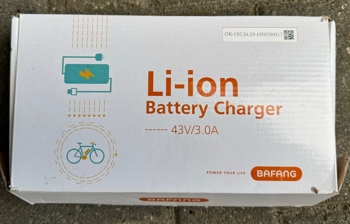Bafang Li-ion Acculader 43V/3.0A voor E-bike, Ophalen of Verzenden, Zo goed als nieuw