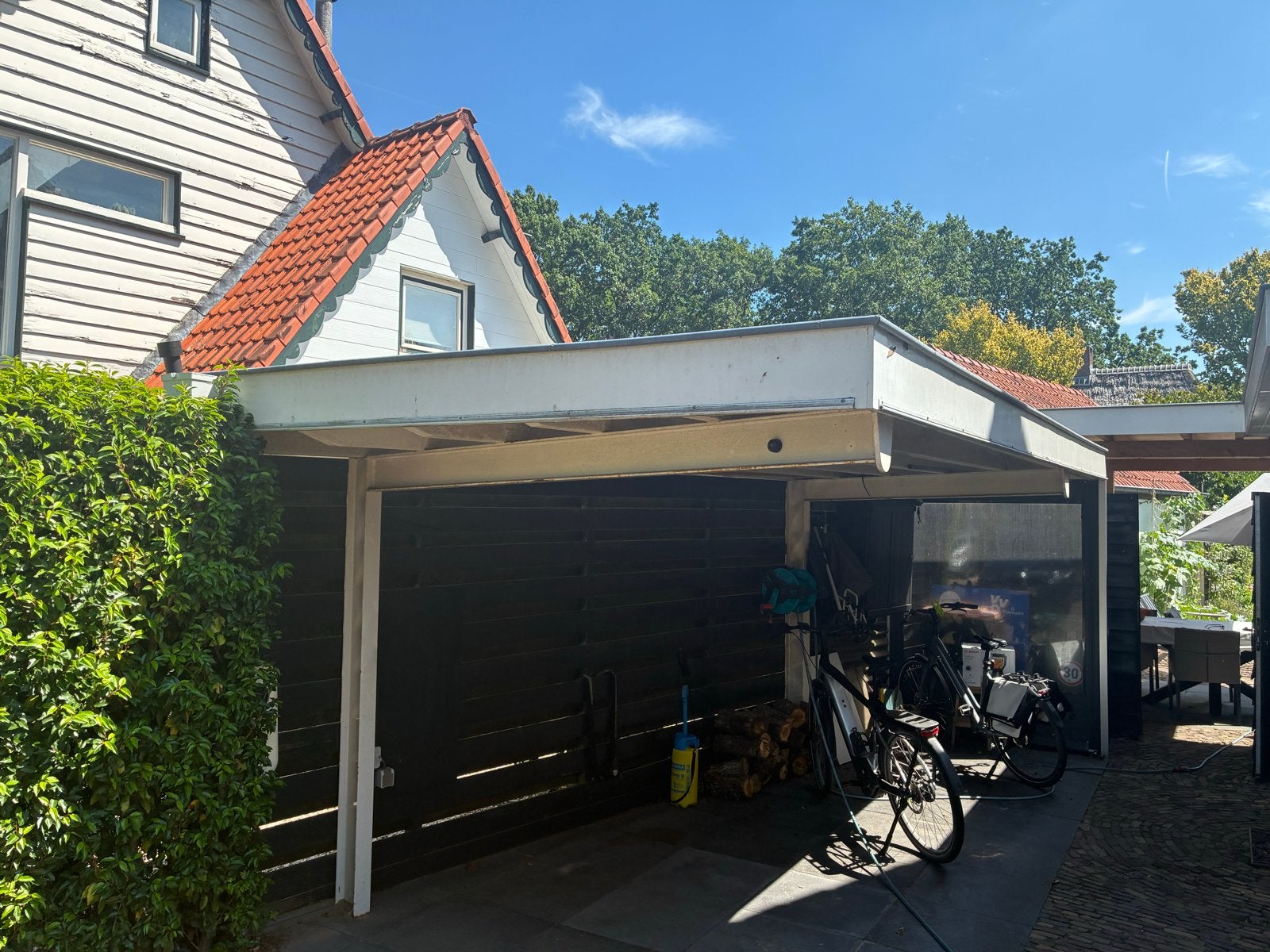Overkapping van 600 bij 175 cm. Stalen constructie., Ophalen, Gebruikt, Overige typen