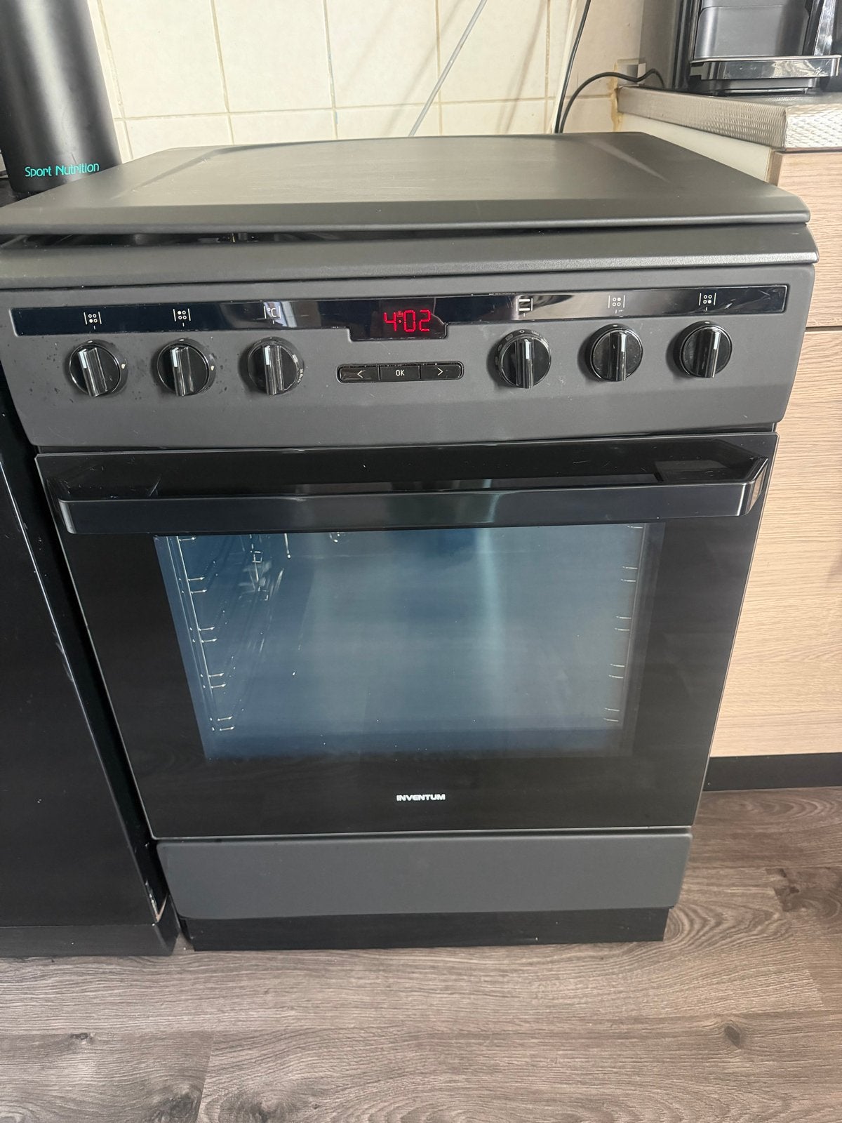 Inventum Gasfornuis met Oven, Ophalen, Hete lucht, 60 cm of meer, 4 kookzones