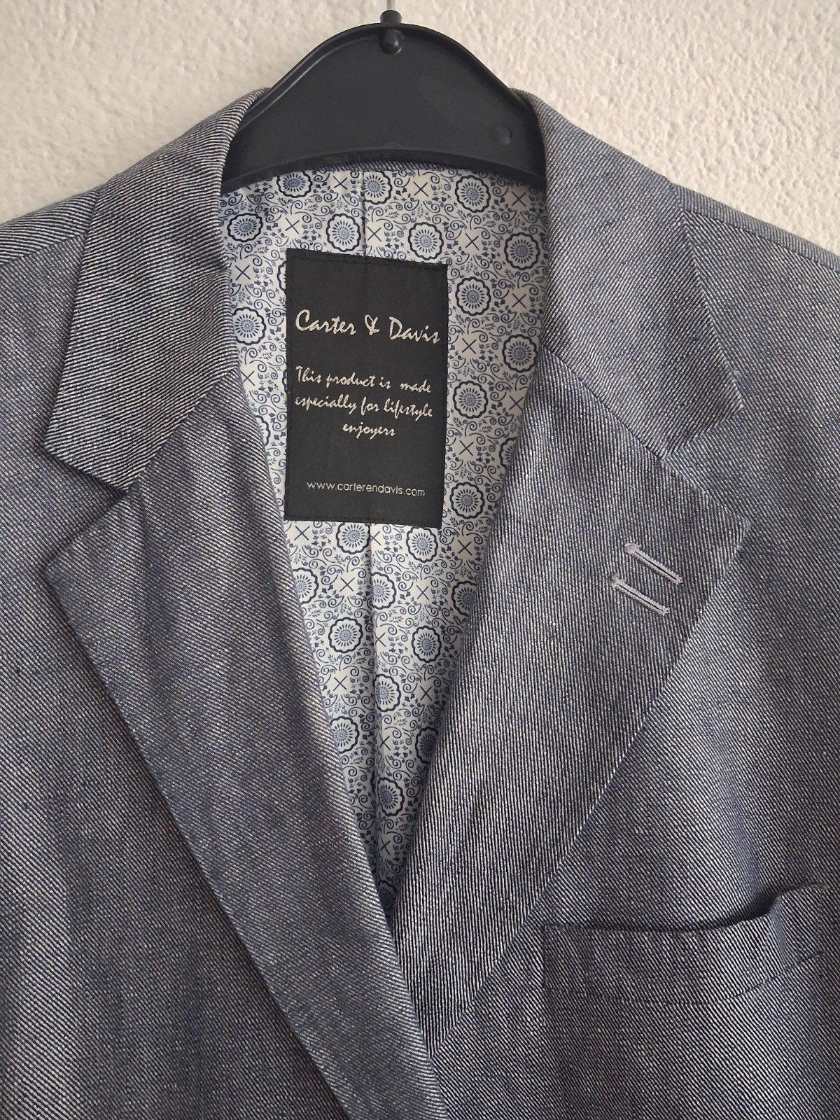 Carter & Davis Linnen Blazer Maat 56, Kleding | Heren, Maat 56/58 (XL), Ophalen of Verzenden, Zo goed als nieuw, Carter & Davis