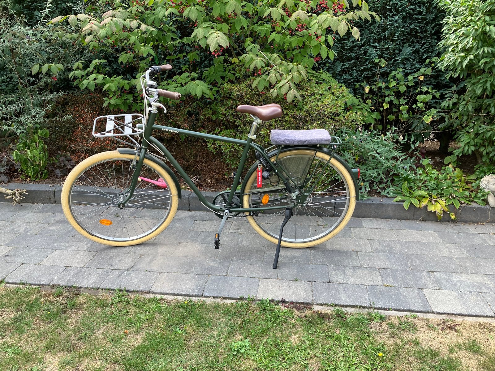 Elops 520 herenfiets - Groen (L), Gebruikt, Velgrem, Versnellingen, 53 tot 57 cm