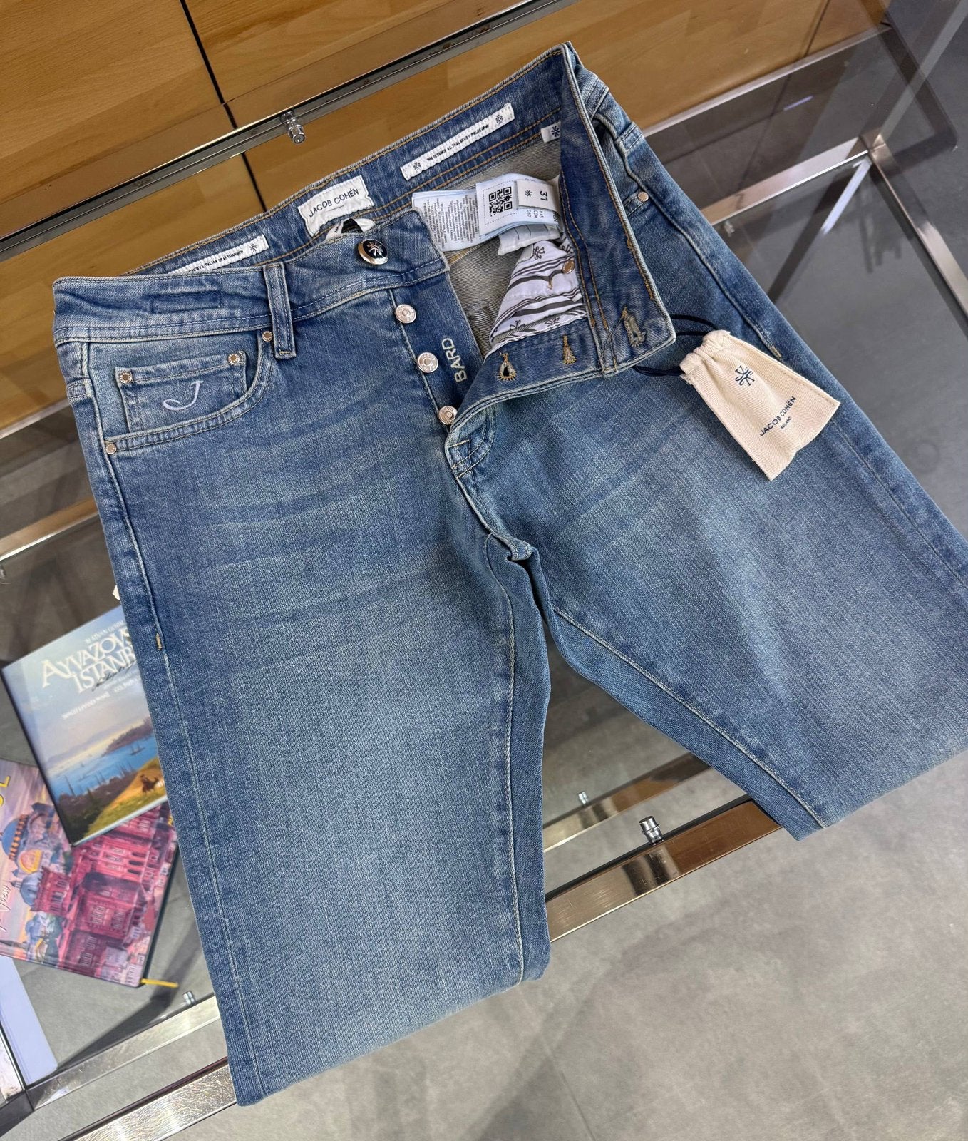 Jacob Cohen Jeans Broek Partij, Ophalen, Nieuw, Blauw