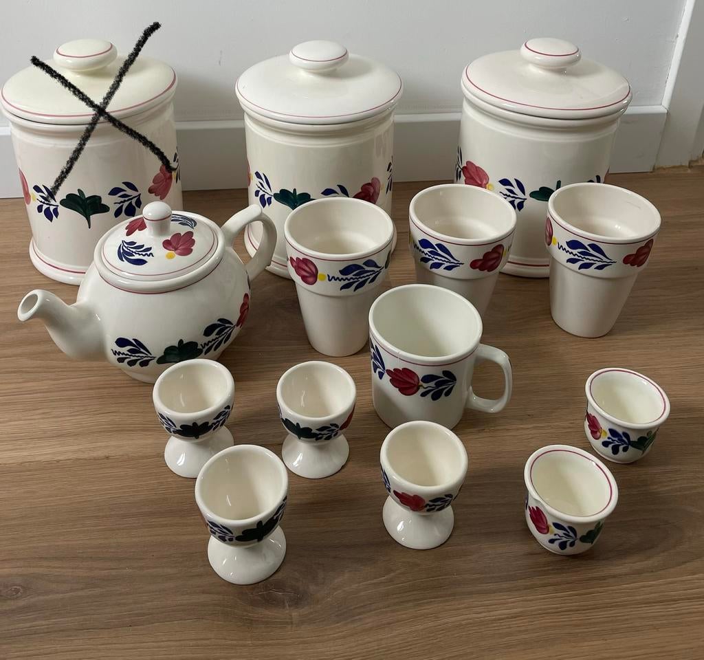 Boerenbond, Servies, Keuken, Pot, Beker, Eierdop, Ophalen of Verzenden