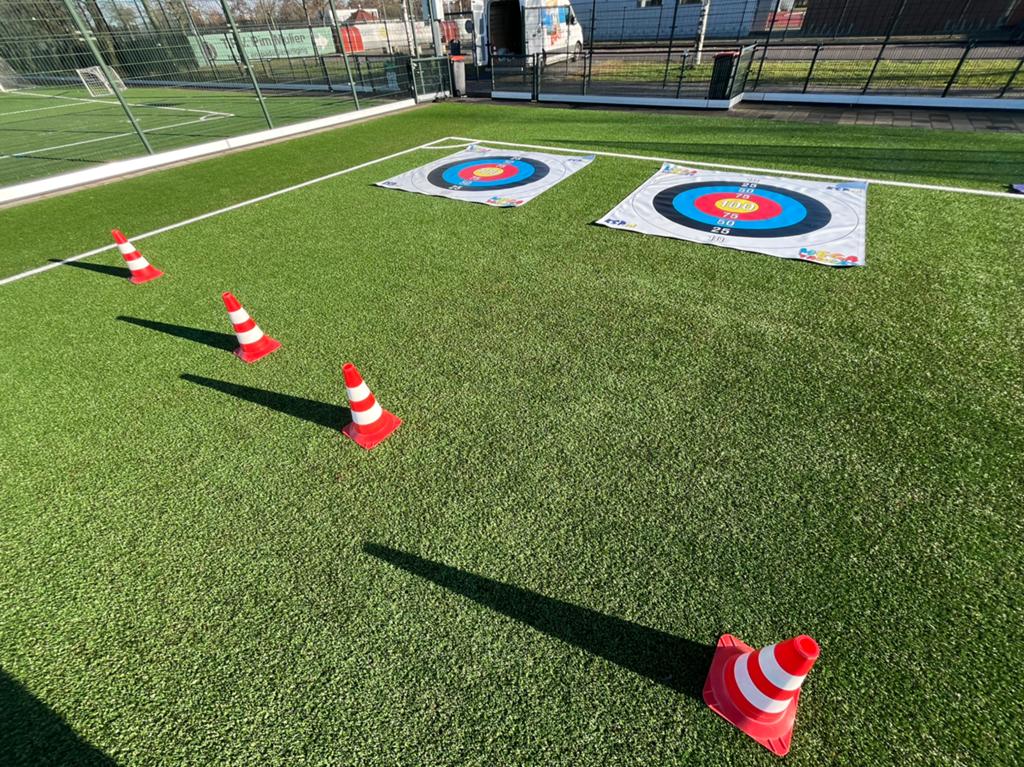 Mega Target, Doel, voetbal Curling t.b.v. zeskamp Sport-Spel, Ophalen of Verzenden, Nieuw, Overige