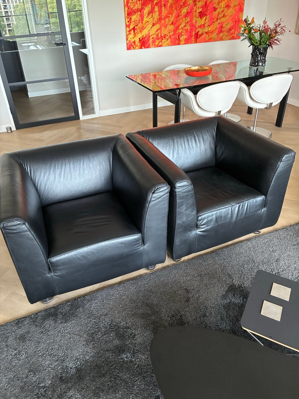 Gelderland 4800 fauteuil, Ophalen, Gebruikt, Leer, 75 tot 100 cm