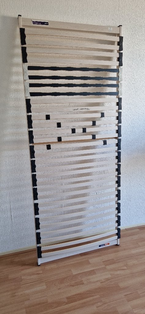 Eenpersoons lattenbodem formaat 220x90cm, Ophalen, Gebruikt, 90 cm, Eenpersoons