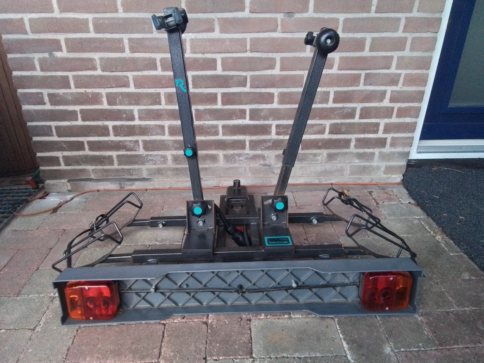 Multidrager trekhaak fietsendrager voor 2 fietsen, Auto diversen, Fietsendragers, Gebruikt, Trekhaakdrager, 2 fietsen, Ophalen