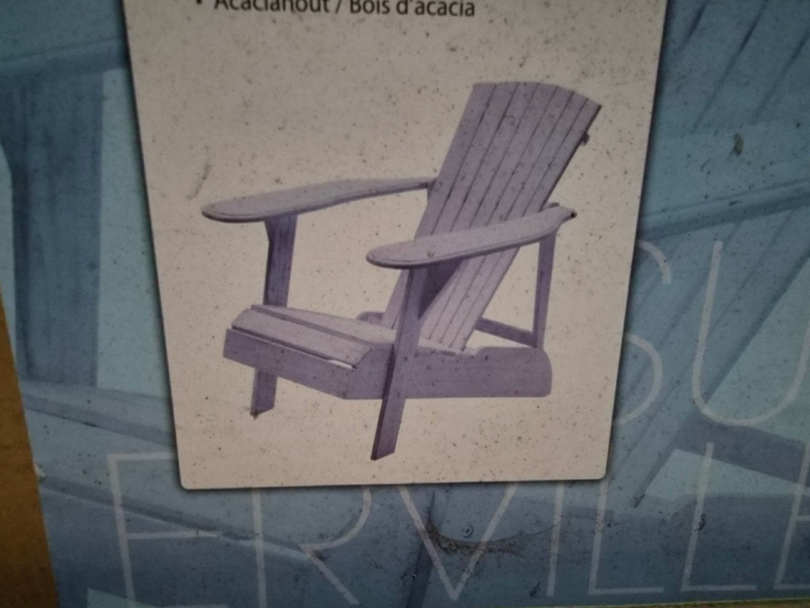 Nieuwe houten strandstoel met voetenbank - Summerville, Ophalen, Nieuw, Hout