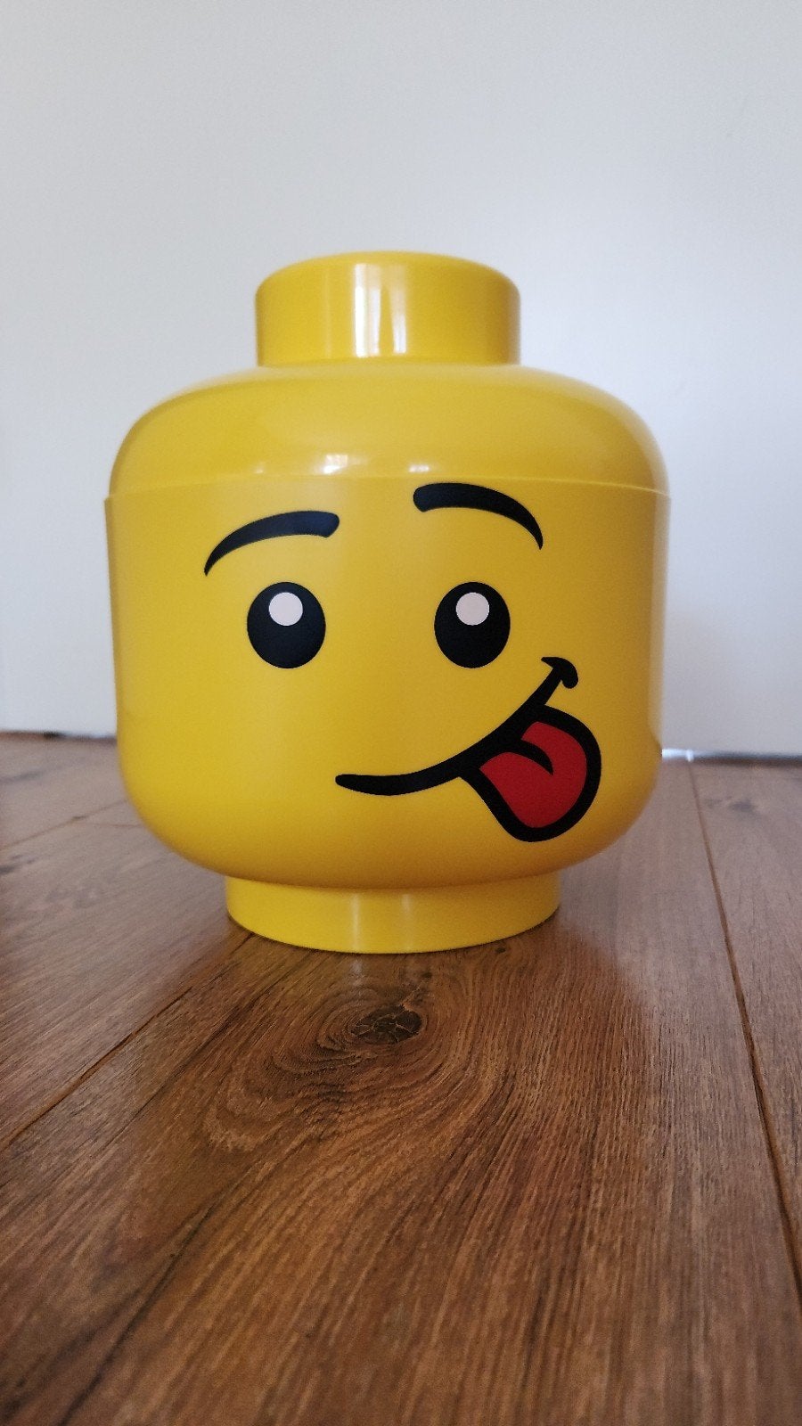 Grote Gele LEGO Opbergdoos - Grappig Gezicht, Ophalen of Verzenden, Zo goed als nieuw, Overige merken