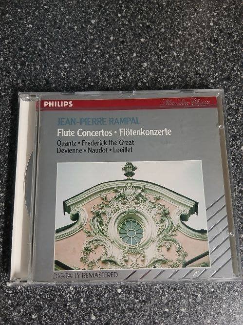 CD JEAN-PIERRE RAMPAL - FLUTE CONCERTOS, Ophalen of Verzenden, Barok, Gebruikt, Orkest of Ballet