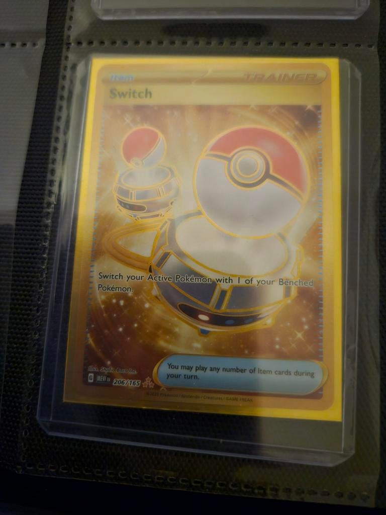 Pokemon Switch 206/165 151 Set Engels, Ophalen of Verzenden, Zo goed als nieuw, Losse kaart, Foil