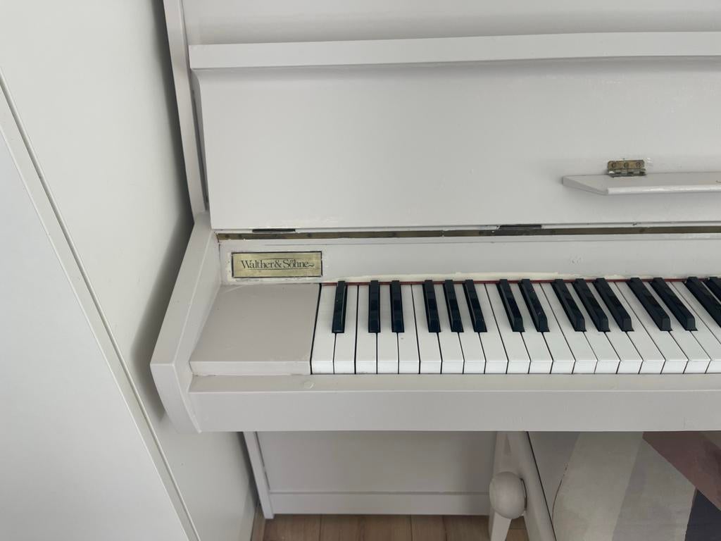 Walther & Söhne Piano - Grijs - Zo goed als nieuw, Ophalen of Verzenden, Zo goed als nieuw, Overige kleuren, Piano